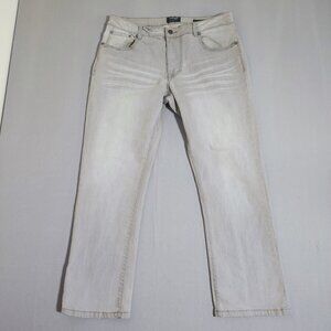 Bauer Hockey Chip Foster Jeans men's size 34/30 Light Grey Relaxed fit Straight